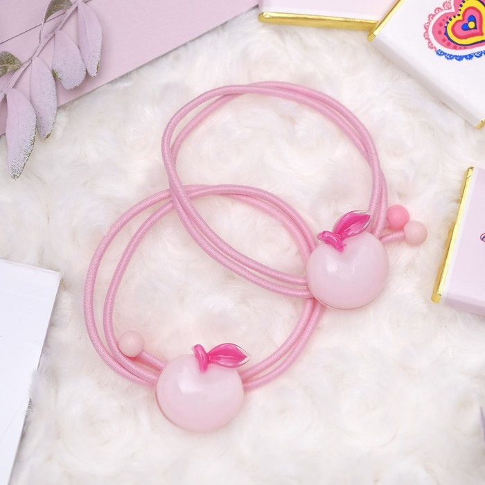 Резинка для волос "Карамельная радость" (цена за штуку) бусинки вишенка