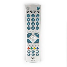 

Пульт ДУ GAL LM-P001, для ТВ, Ресиверов, и т.д., 45 кнопок, универсальный, серый