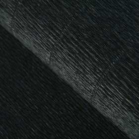 Бумага для упаковок и поделок, Cartotecnica Rossi, гофрированная, черная, однотонная, двусторонняя, рулон 1 шт., 0,5 х 2,5 м Ош
