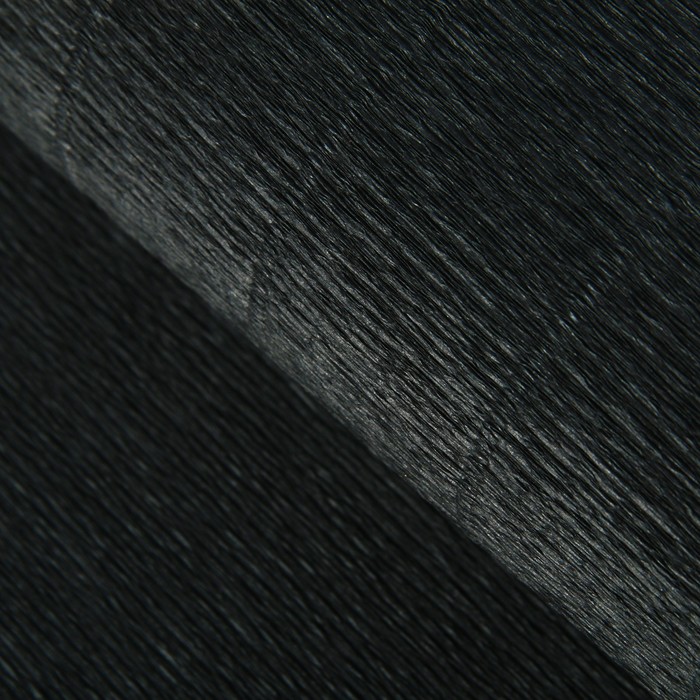 Бумага для упаковок и поделок, гофрированная, черная, однотонная, двусторонняя, рулон 1 шт., 0,5 х 2,5 м