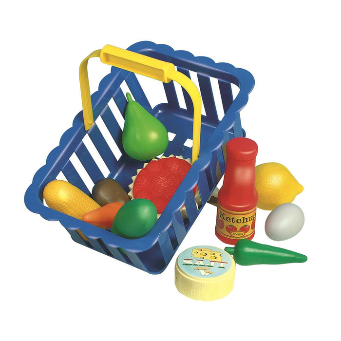 Игровой набор Dohany "Овощи и фрукты в корзине", большой, цвет МИКС