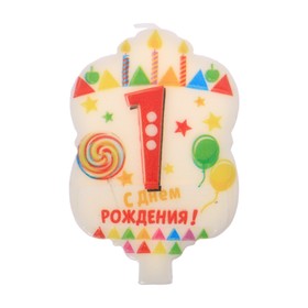 

Свеча в торт "1"