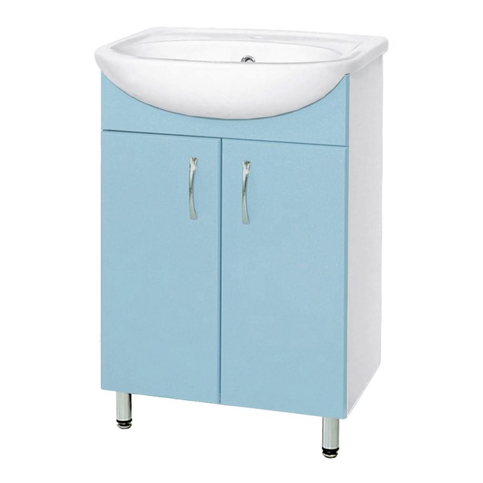 Тумба "Сити" под умывальник Уют50/Сити50 цвет голубой