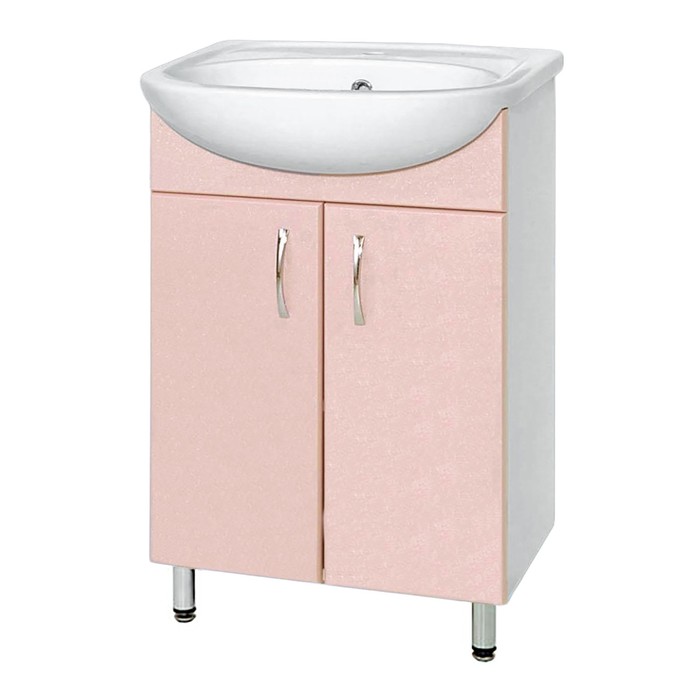 Тумба "Сити" под умывальник Уют50/Сити50 цвет розовый