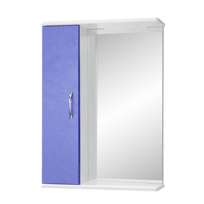Зеркало-шкаф "Прима 500" левое цвет синий
