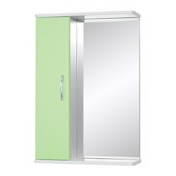 Зеркало-шкаф "Прима 500" левое цвет фисташка