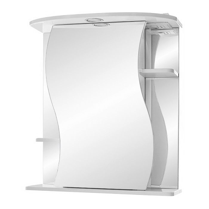 Зеркало-шкаф "Лира, светильник" 550 правое