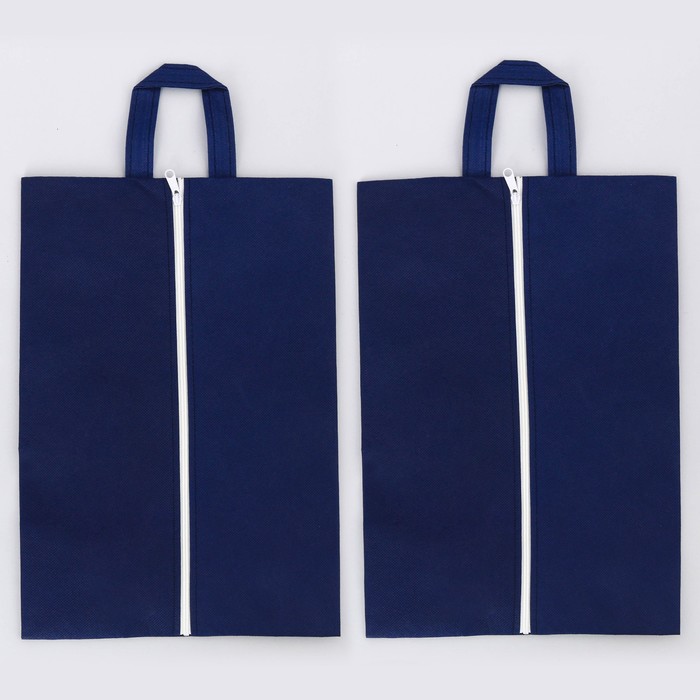 Набор мешков для обуви с ручкой "Оленёнок, Кит", 2 шт., 35 х 25,5 см