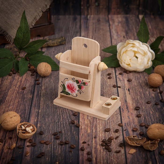 Набор настольный с рисунком "Цветочки" 12,5х7х13,5 смМИКС