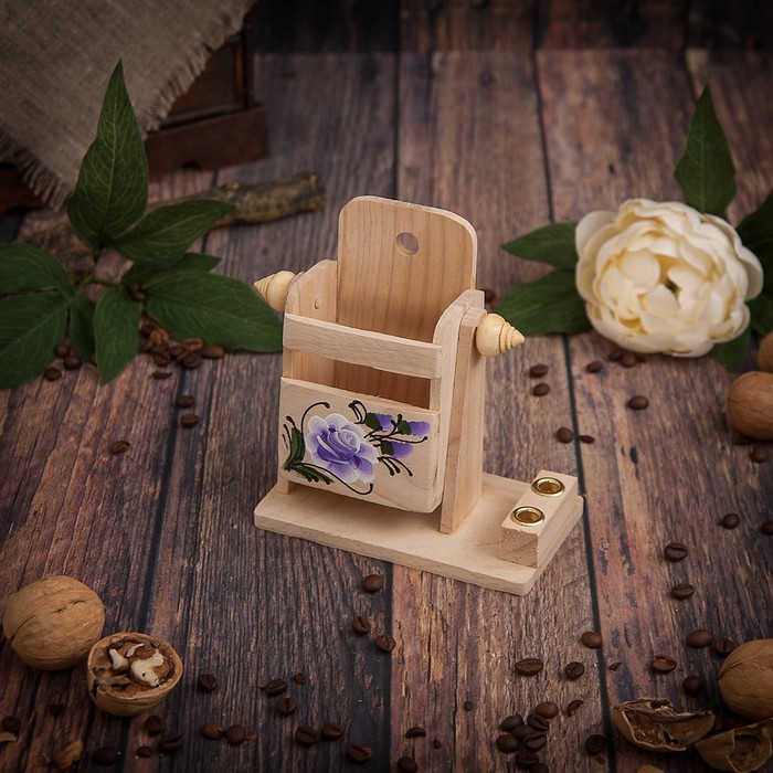 Набор настольный с рисунком "Цветочки" 12,5х7х13,5 смМИКС