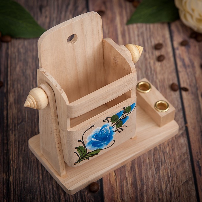 Набор настольный с рисунком "Цветочки" 12,5х7х13,5 смМИКС