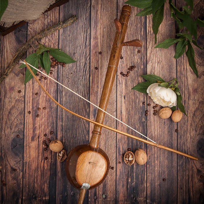 Музыкальный инструмент "Тайская скрипка" 37х2,5х2,5 см