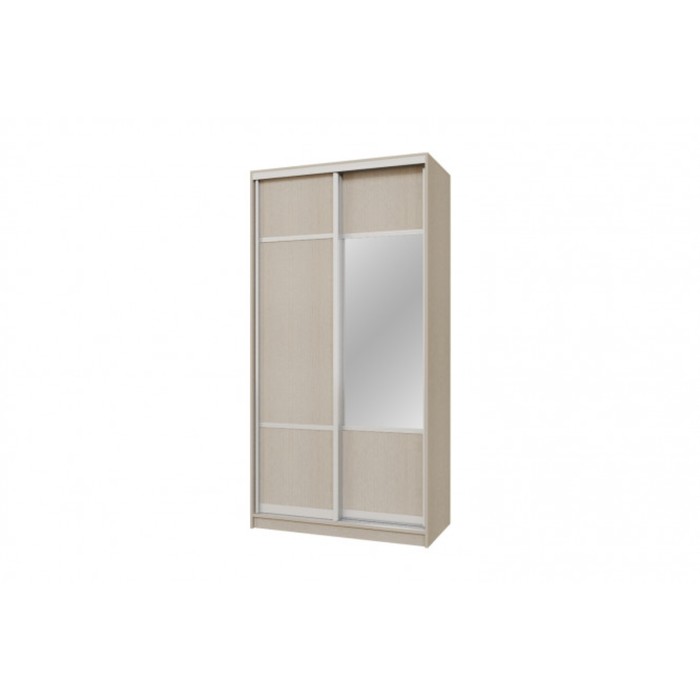 Шкаф-купе 2-х дверный "Бостон", 1100х540х2150 мм, зеркало, цвет дуб кремона песочный