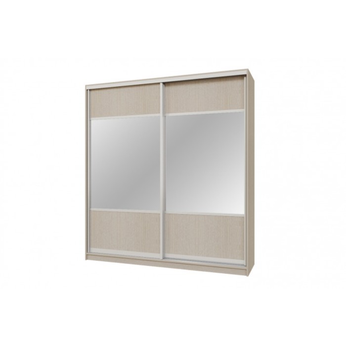 Шкаф-купе 2-х дверный "Бостон", 1960х540х2150 мм, 2 зеркала, с полками, цвет дуб кремона