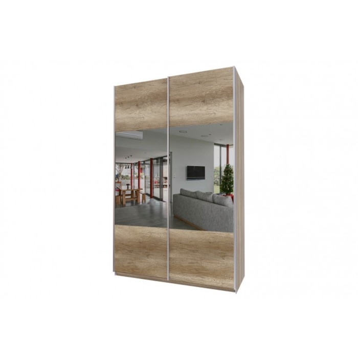 Шкаф-купе "Того", 1495х580х2360 мм, зеркало, цвет дуб горный