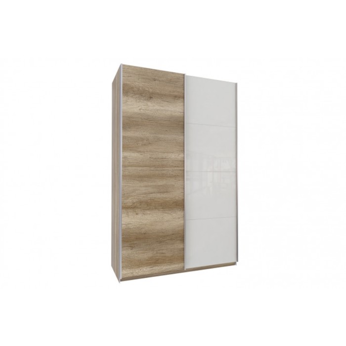 Шкаф-купе "Того", 1495х580х2360 мм, стекло, цвет дуб горный/белый