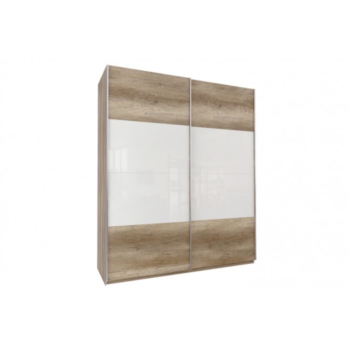 Шкаф-купе "Того", 1988х580х2360 мм, стекло, цвет дуб горный/белый