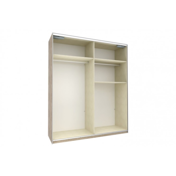 Шкаф-купе "Того", 1988х580х2360 мм, стекло, цвет дуб горный/белый