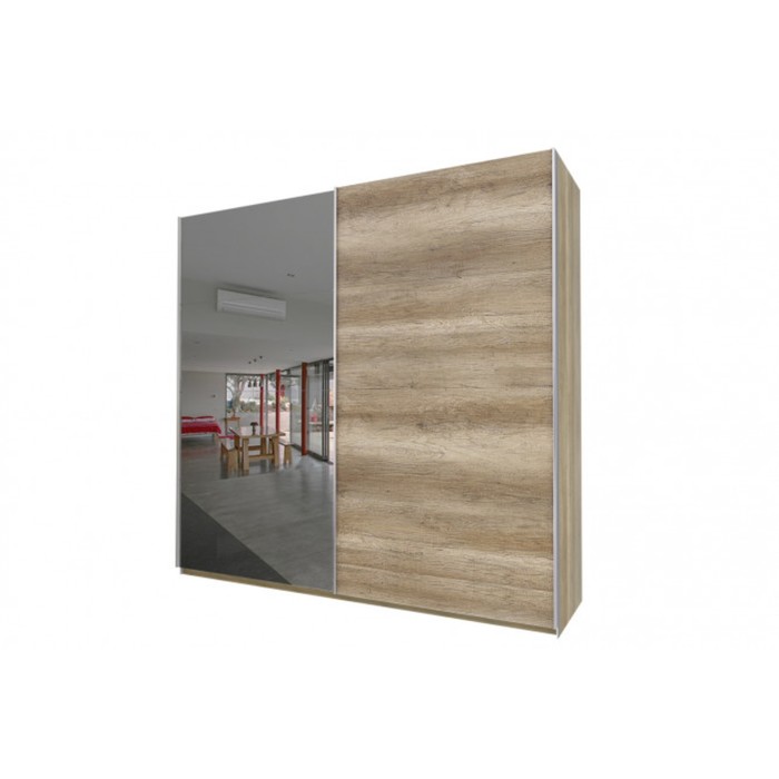 Шкаф-купе "Того", 2480х580х2360 мм, 2 зеркала, цвет дуб горный