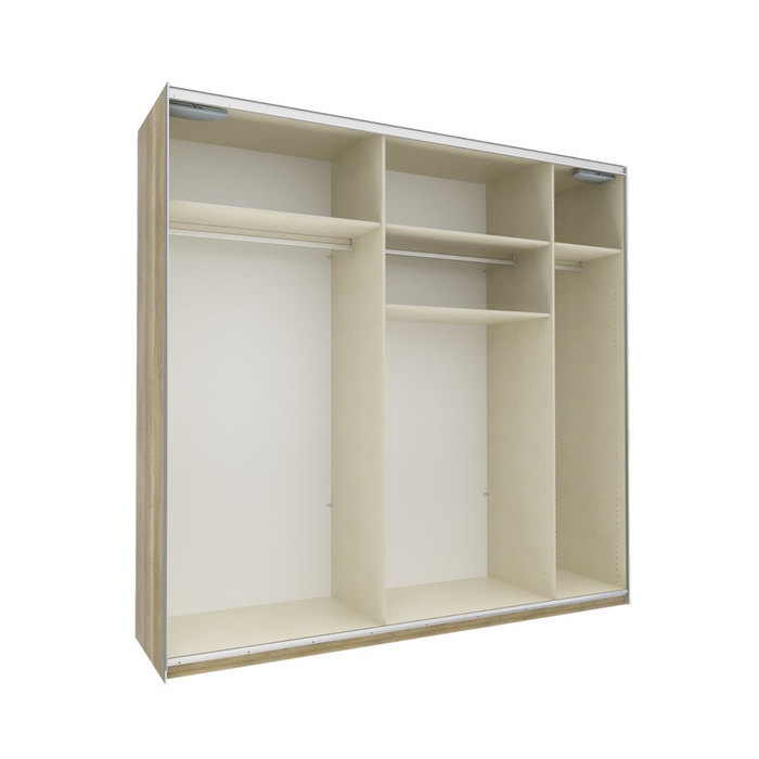 Шкаф-купе "Того", 2480х580х2360 мм, 2 зеркала, цвет дуб горный