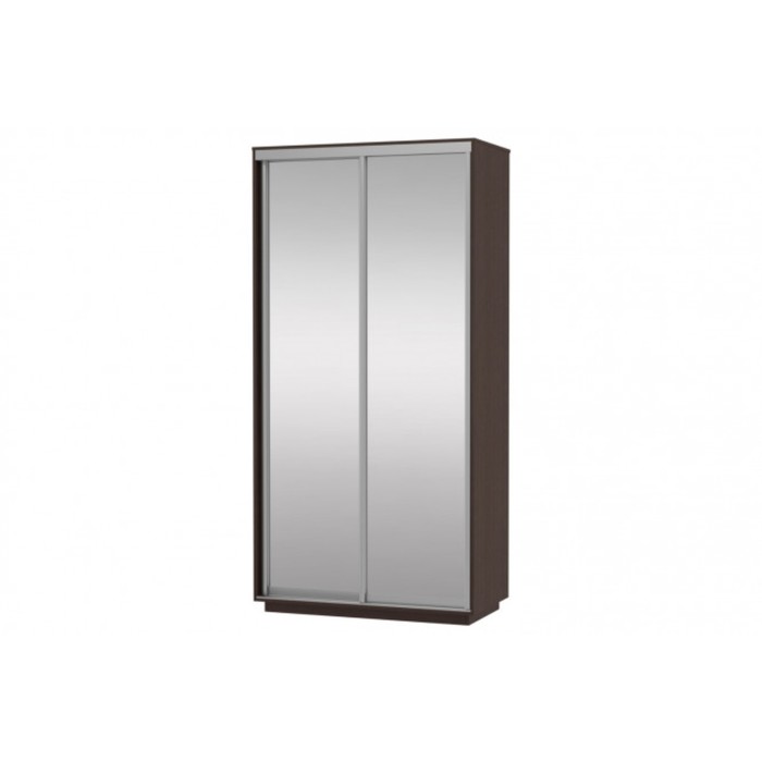 Шкаф-купе 2-дверный Slide, 1200х600х2200 мм, 2 зеркала, цвет венге