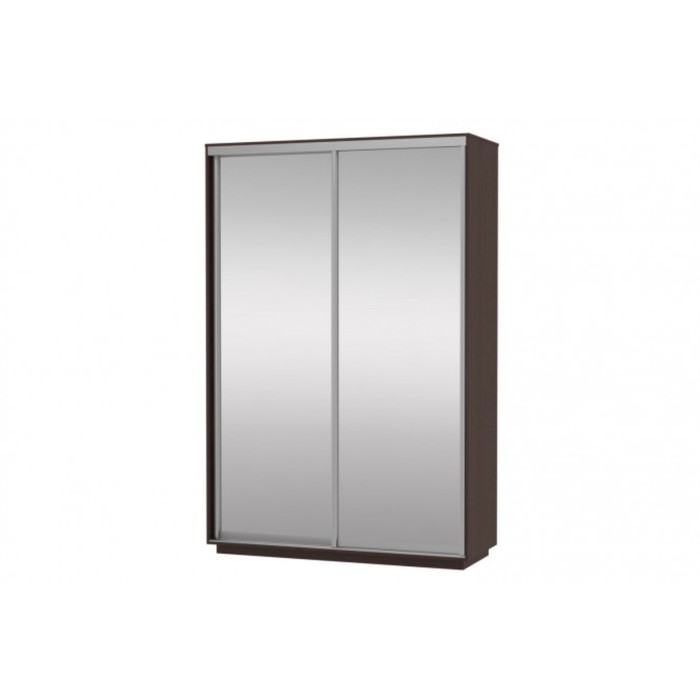 Шкаф-купе 2-дверный Slide, 1600х600х2200 мм, 2 зеркала, цвет венге