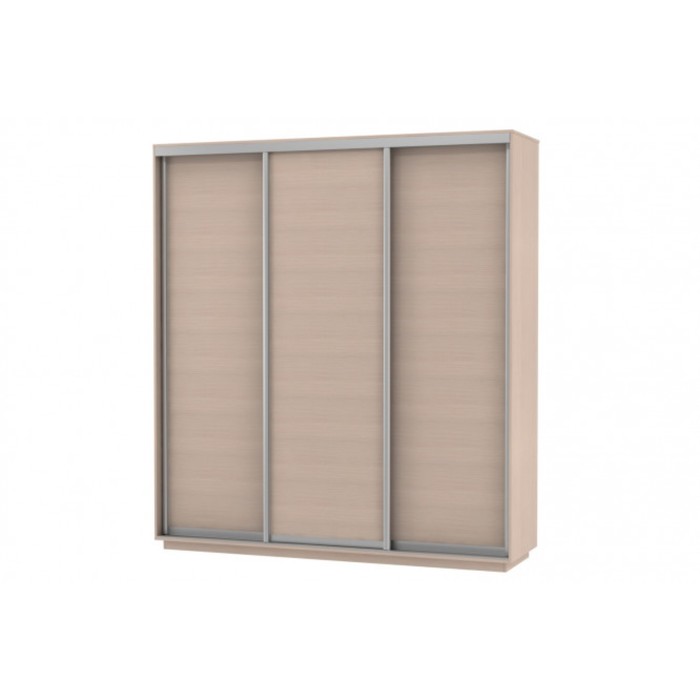 Шкаф-купе 3-дверный Slide, 2100х600х2200 мм, цвет дуб молочный