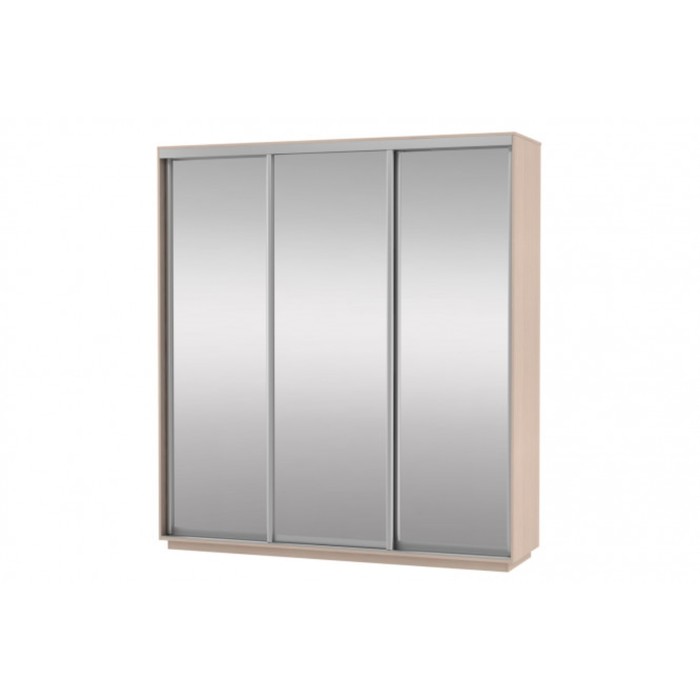 Шкаф-купе 3-дверный Slide, 2100х600х2200 мм, цвет дуб молочный
