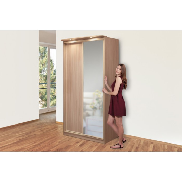 Шкаф-купе Home, 1232х600х2300 мм, цвет ясень шимо светлый