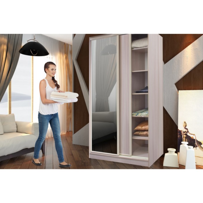 Шкаф-купе Home, 1232х600х2300 мм, цвет бодега светлый