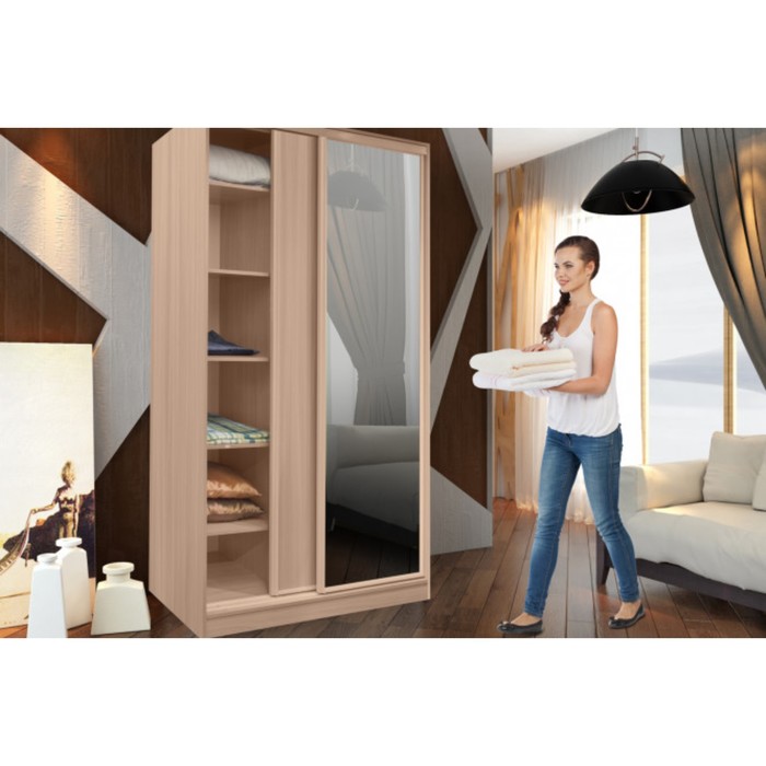 Шкаф-купе Home, 1232х600х2300 мм, цвет дуб сонома