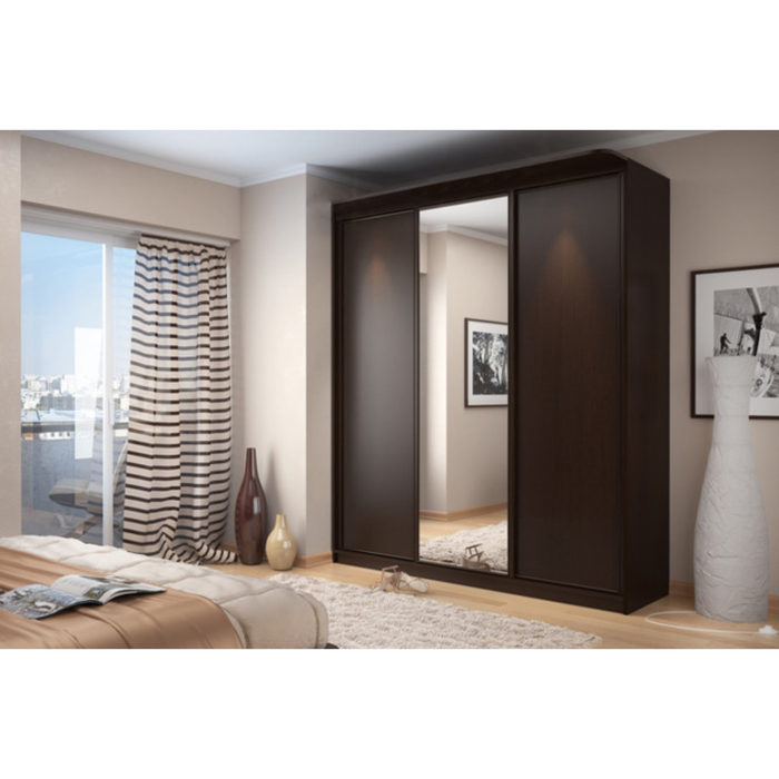 Шкаф-купе Home, 2000х600х2300 мм, цвет венге