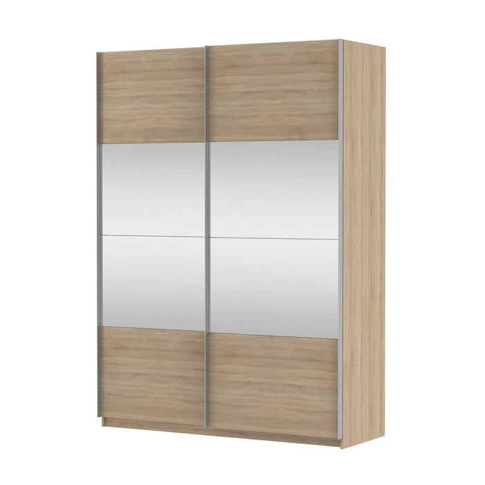 Шкаф-купе 2-дверный Comet, 1600х582х2200 мм, цвет дуб Бардолино