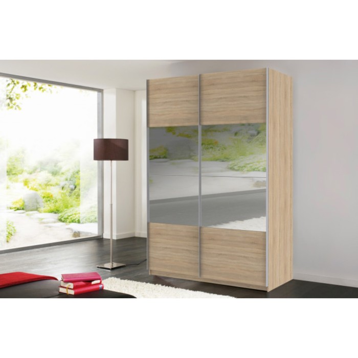 Шкаф-купе 2-дверный Comet, 1800х582х2200 мм, цвет дуб Бардолино