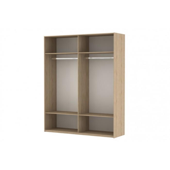 Шкаф-купе 2-дверный Comet, 2000х582х2200 мм, цвет дуб Бардолино