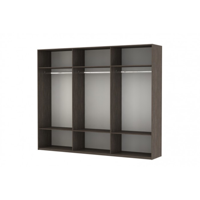 Шкаф-купе 3-дверный Comet, 2400х582х2200 мм, цвет венге Мали