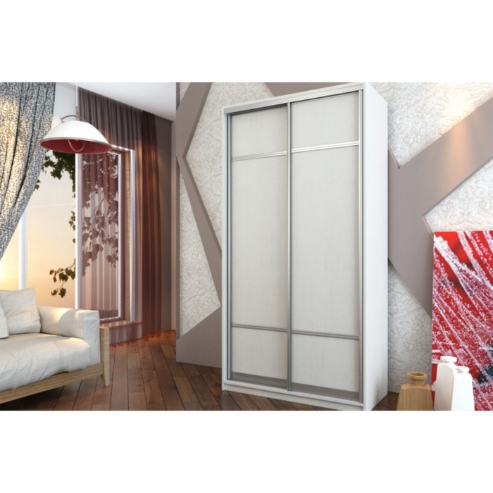 Шкаф-купе 2-дверный "Бостон", 1100х540х2150 мм, цвет белый