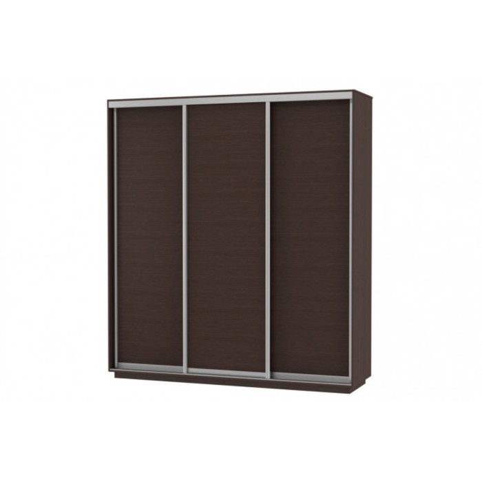 Шкаф-купе 3-дверный Slide, 2100х600х2400 мм, цвет венге