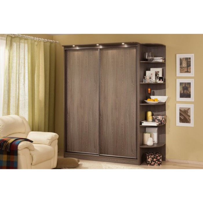 Шкаф-купе Home Стандарт, 1600х600х2300 мм, цвет ясень анкор тёмный