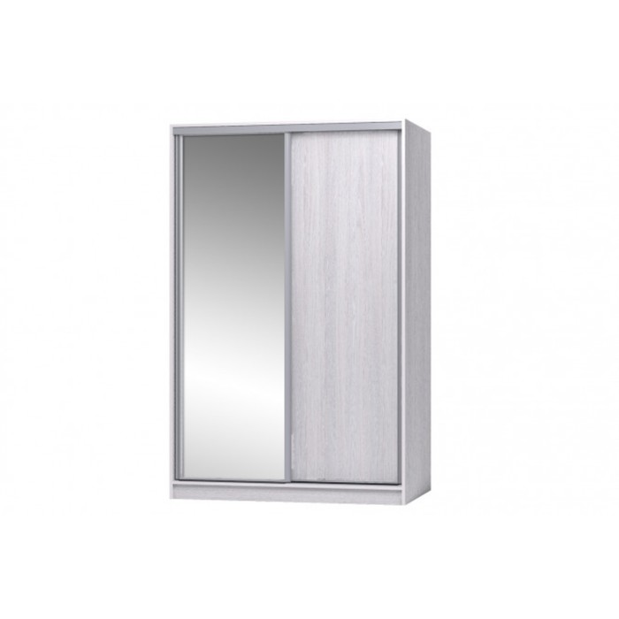 Шкаф-купе Home, 1232х600х2300 мм, зеркало, цвет ясень анкор светлый