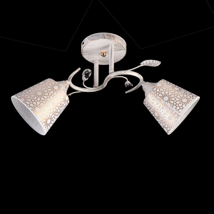 Люстра "Бриджит" 2x60Вт E27 белый 30x15x22 см.