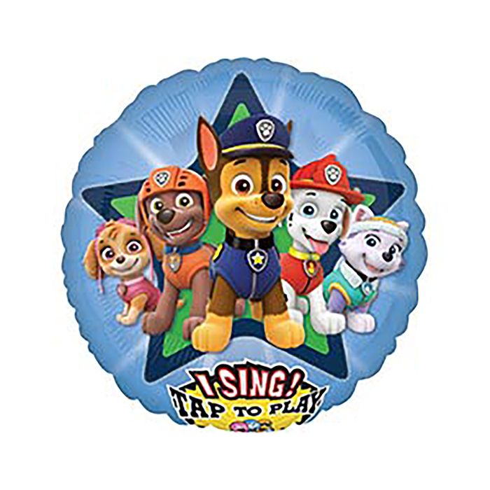 Шар фольгированный Музыкальный Щенячий Патруль P75 28" Круг АГ