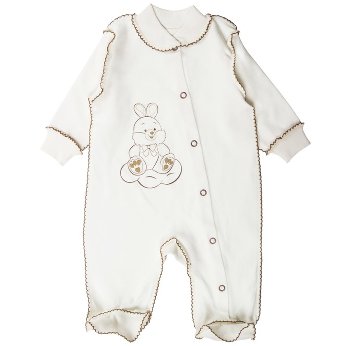 Комбинезон детский, рост 68 см, цвет бежевый  01-40-107