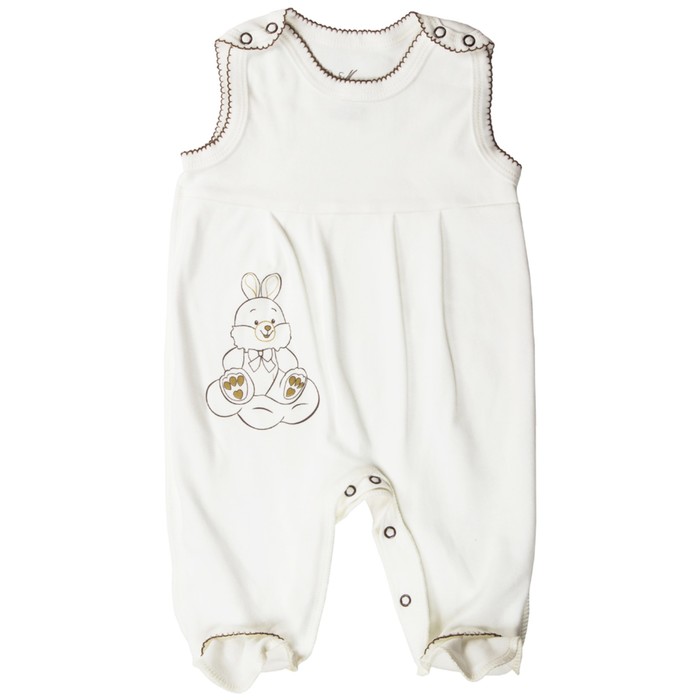 Полукомбинезон детский, рост 62 см, цвет бежевый  01-30-107