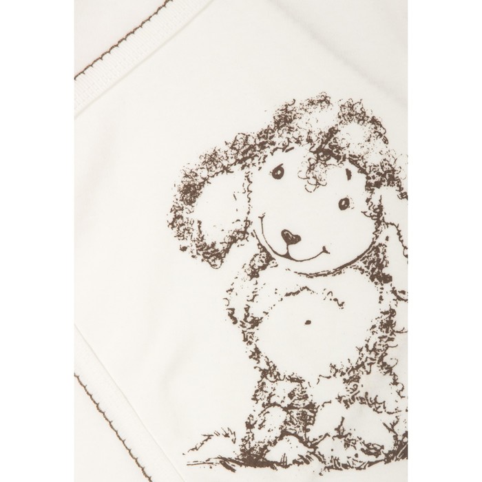 Распашонка детская, рост 62, цвет бежевый МИ-01-10-04