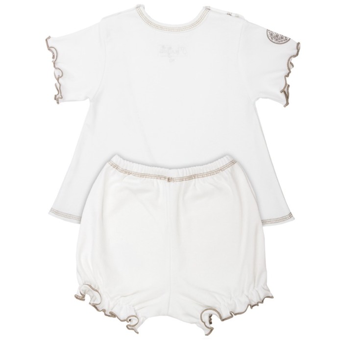 Комплект (туника+трусики) детский, рост 74 см, цвет бежевый СФ-01-050-01