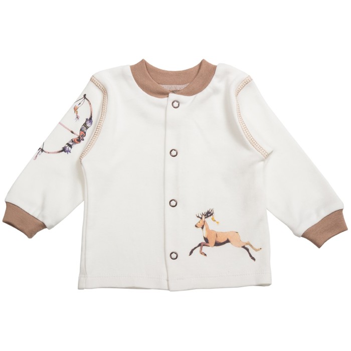 Кофта детская, рост 62 см, бежевый  ПА-01-02-004