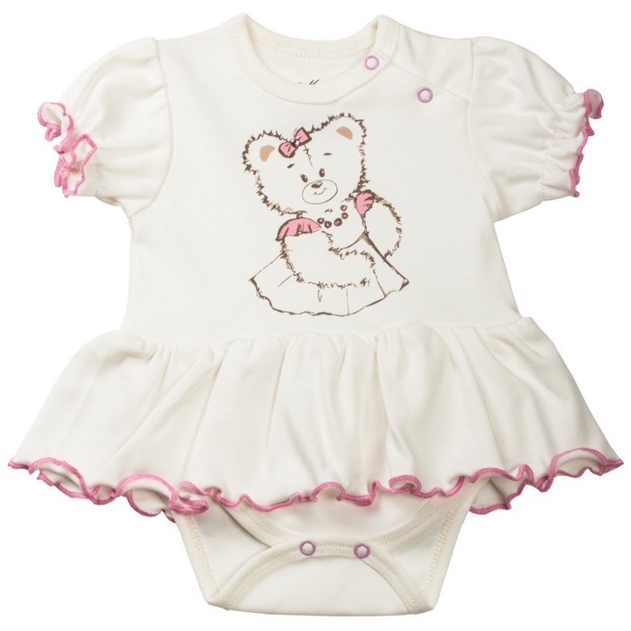 Боди-платье для девочки, рост 86 см, цвет бежевый 01-050-20