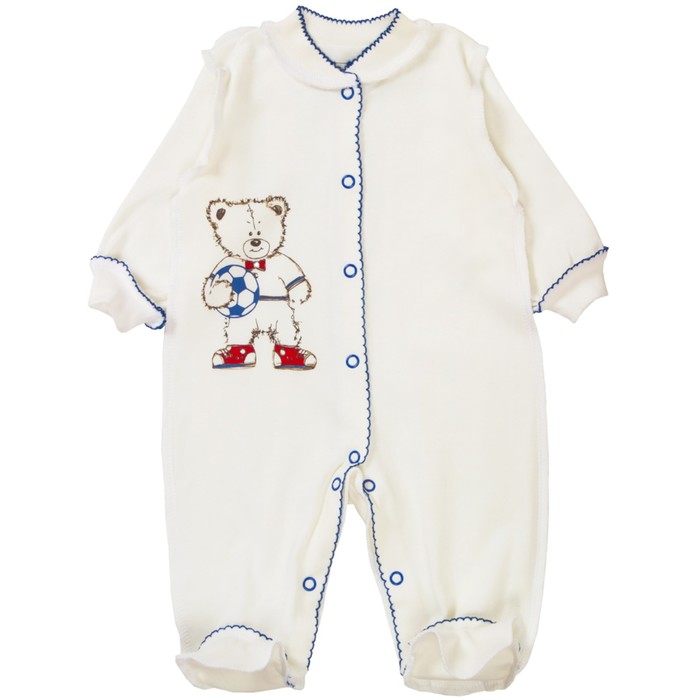 Комбинезон для мальчика, рост 68 см,  цвет бежевый 01-04-18