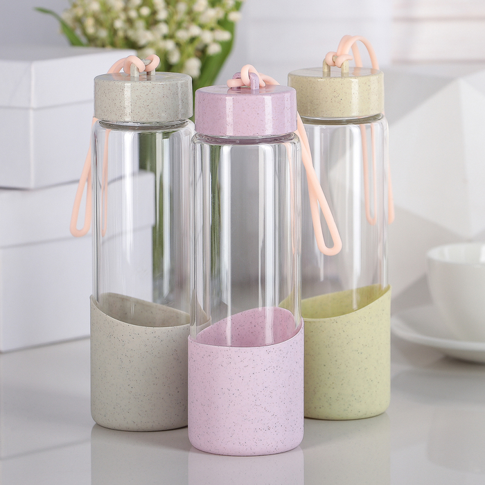 Бутылка 300 мл "Крапинка", цвета МИКС